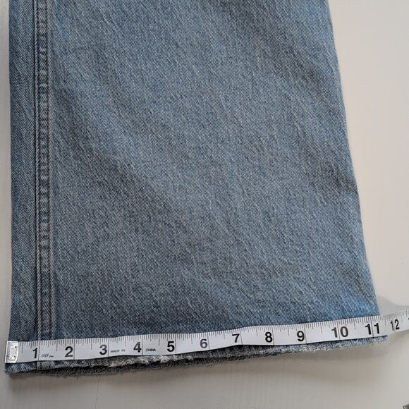 Abercrombie & Fitch Flare Jeans Womens 31/12R Light Wash High Rise Vintage Y2K - Picture 13 of 16